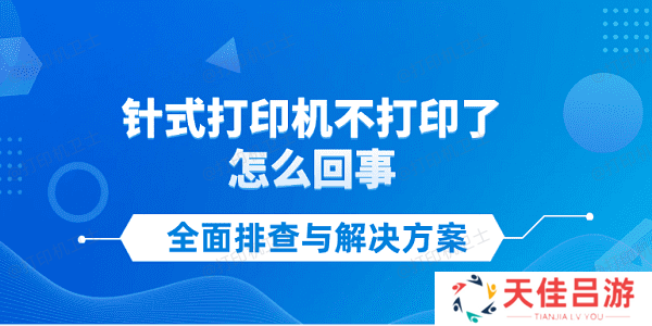 针式打印机不打印了怎么回事 全面排查与解决方案